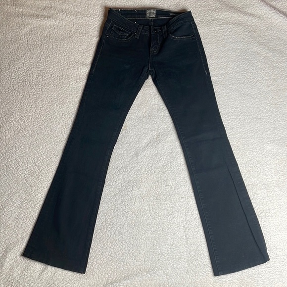 MAnoname Black jeans Stretch Comfy Bootcut Joelle Size 25 x 31 - Picture 9 of 10